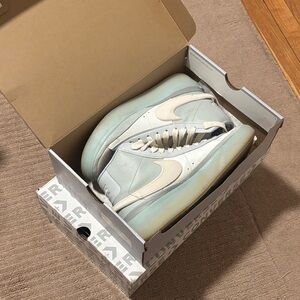 Nike High-Top Sneakers in Light Blue and Cream